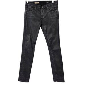 AG Adriano Goldschmied The Legging Ankle Super Skinny Jean Black Women’s Size 27